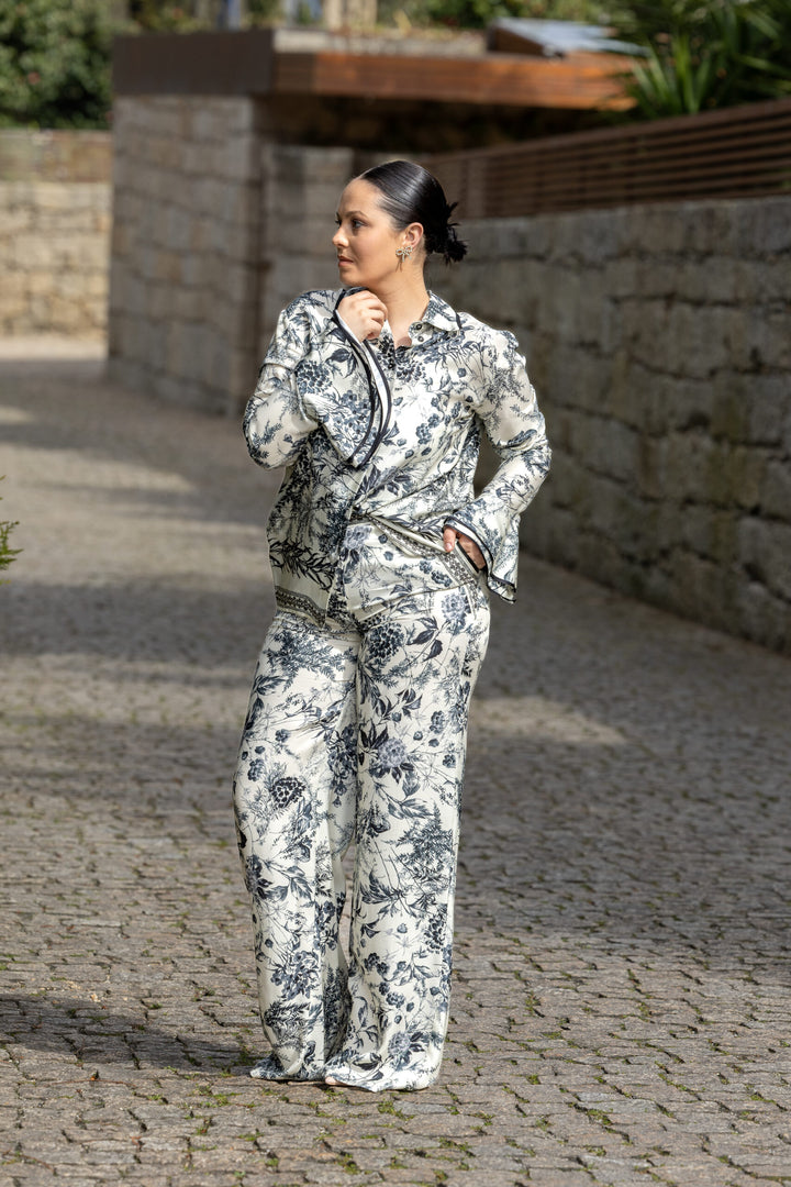 CALÇA  ESTAMPADA SIMONA CORSELLINI