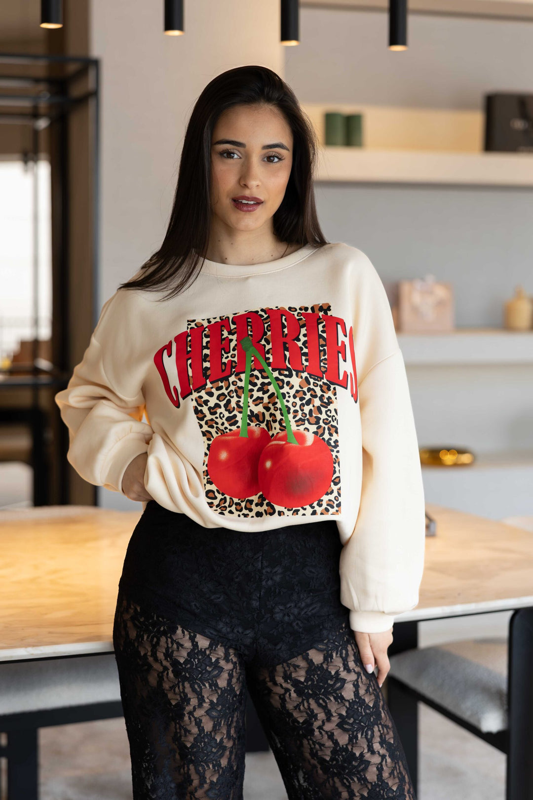 SWEATER CHERRIES PONTO CHIC
