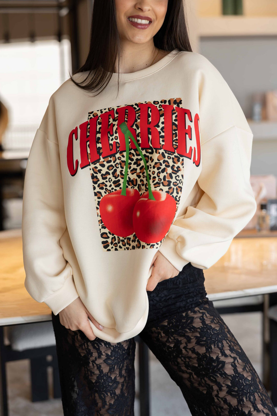 SWEATER CHERRIES PONTO CHIC
