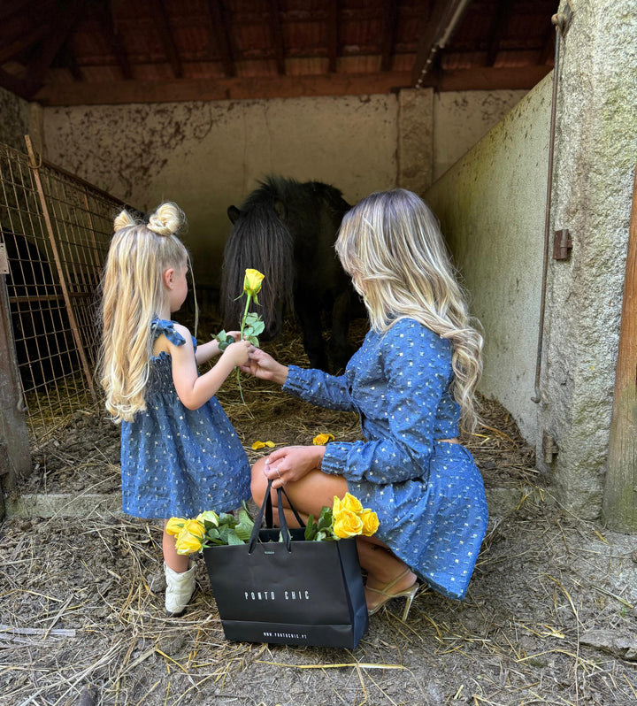 VESTIDO DENIM FANTASIA MISS YOU KIDS