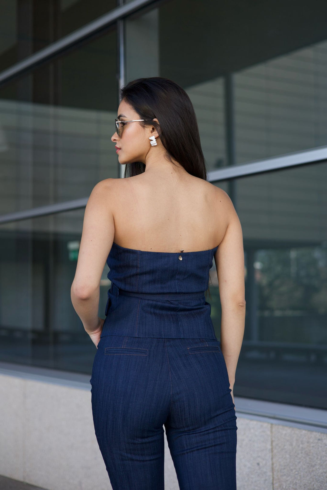 COLETE CORSET EM JEANS RINASCIMENTO