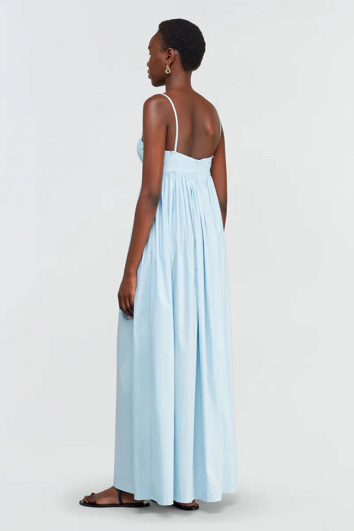 VESTIDO MIDI AZUL SEMICOUTURE