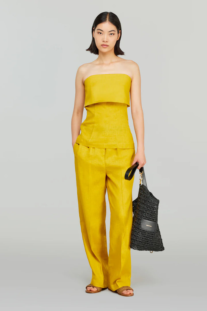 PANTALONA  AMARELA SEMICOUTURE