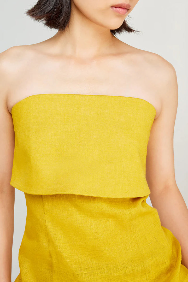 TOP AMARELO SEMICOUTURE