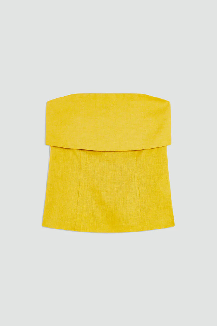 TOP AMARELO SEMICOUTURE