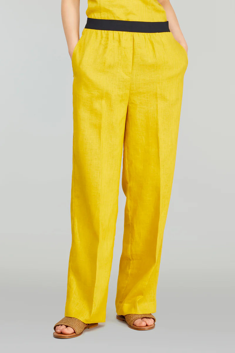 PANTALONA  AMARELA SEMICOUTURE
