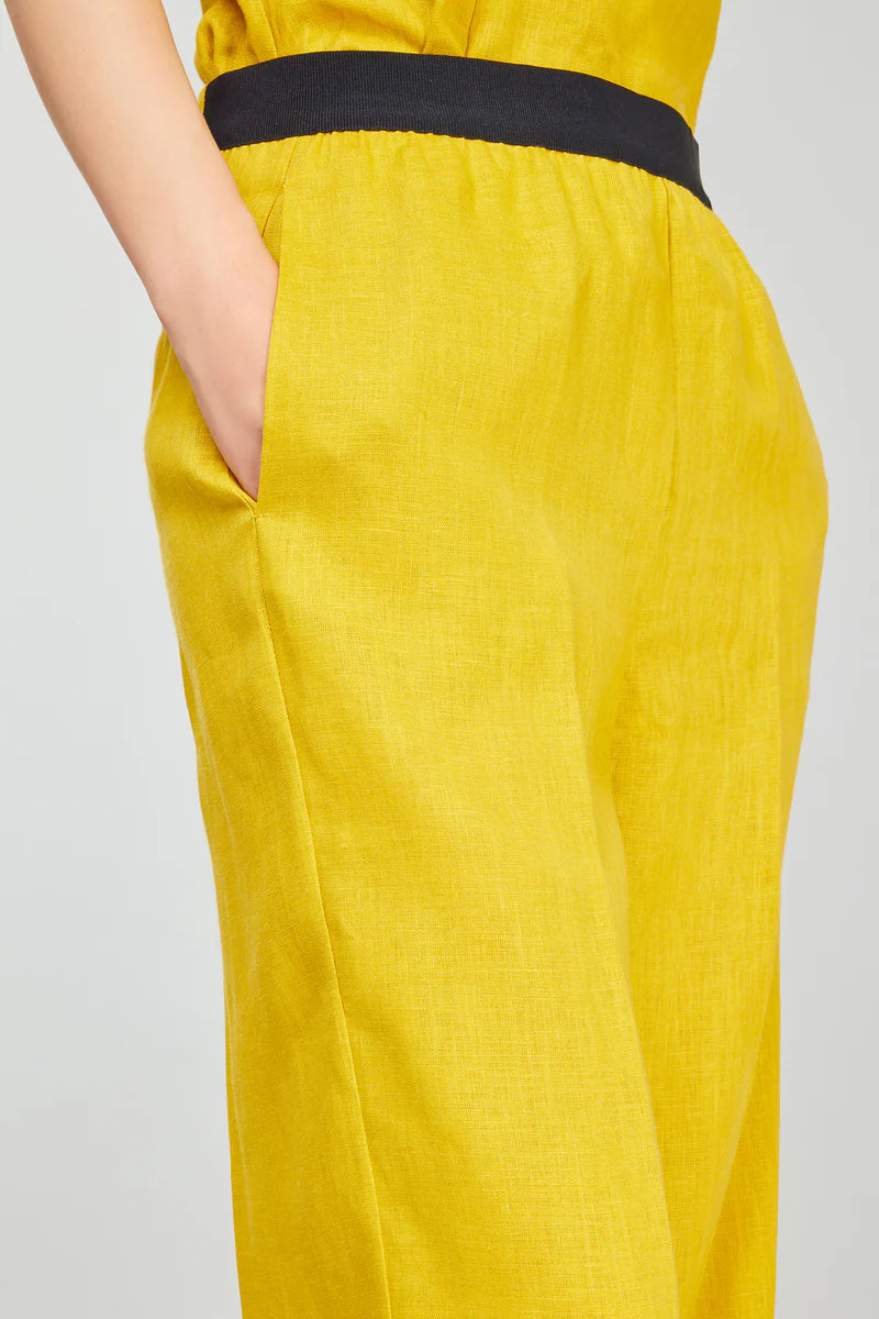PANTALONA  AMARELA SEMICOUTURE