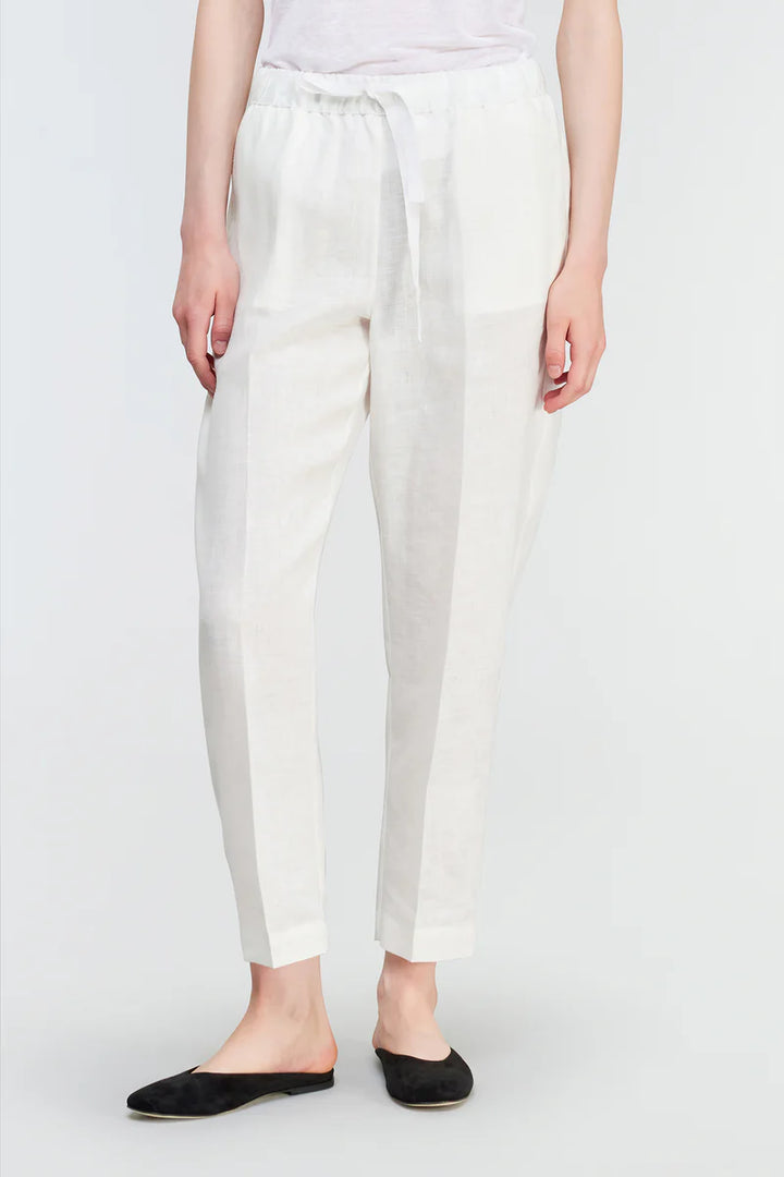 CALÇA BRANCA DE LINHO SEMICOUTURE