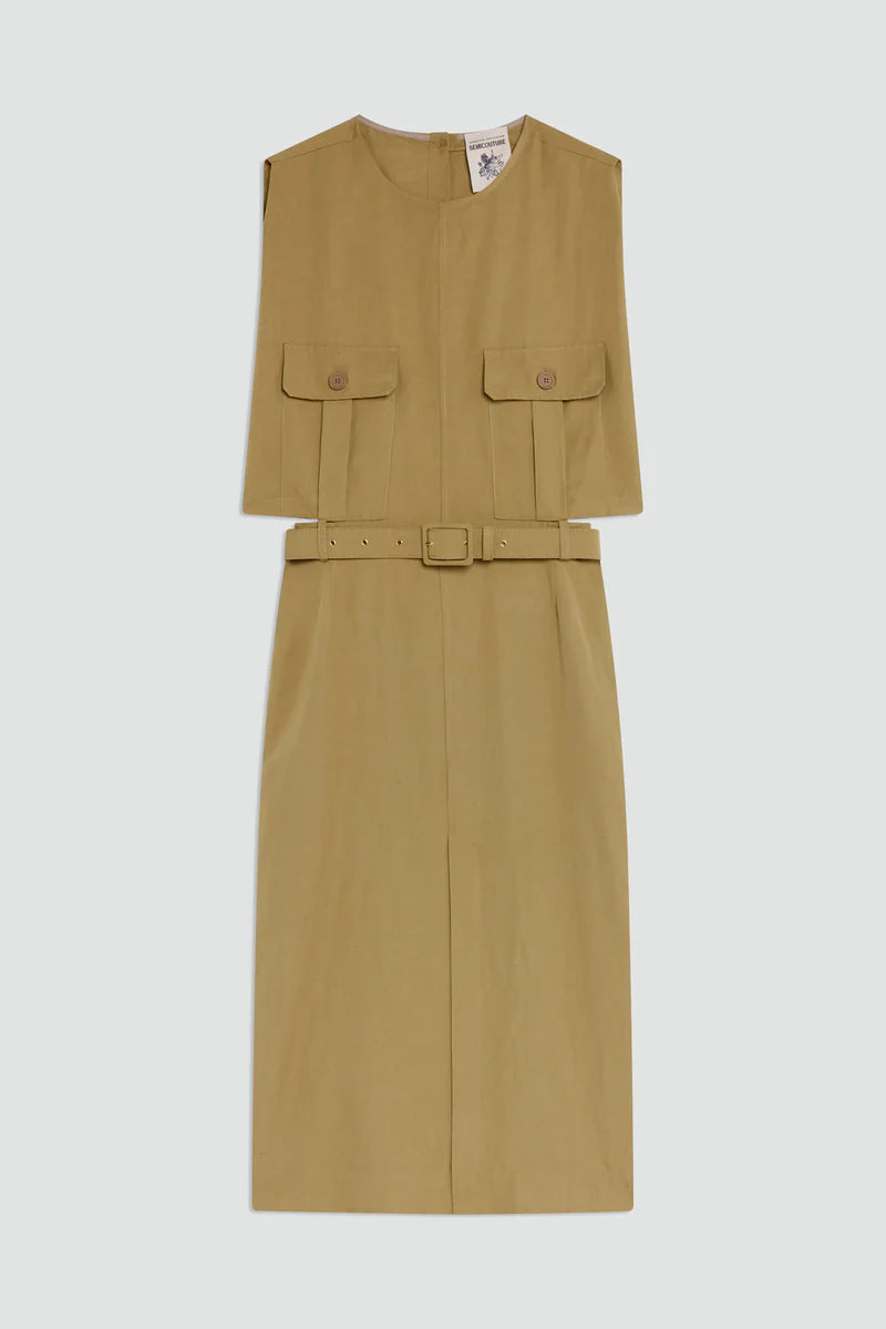VESTIDO COM BOLSOS CHAPA SEMICOUTURE