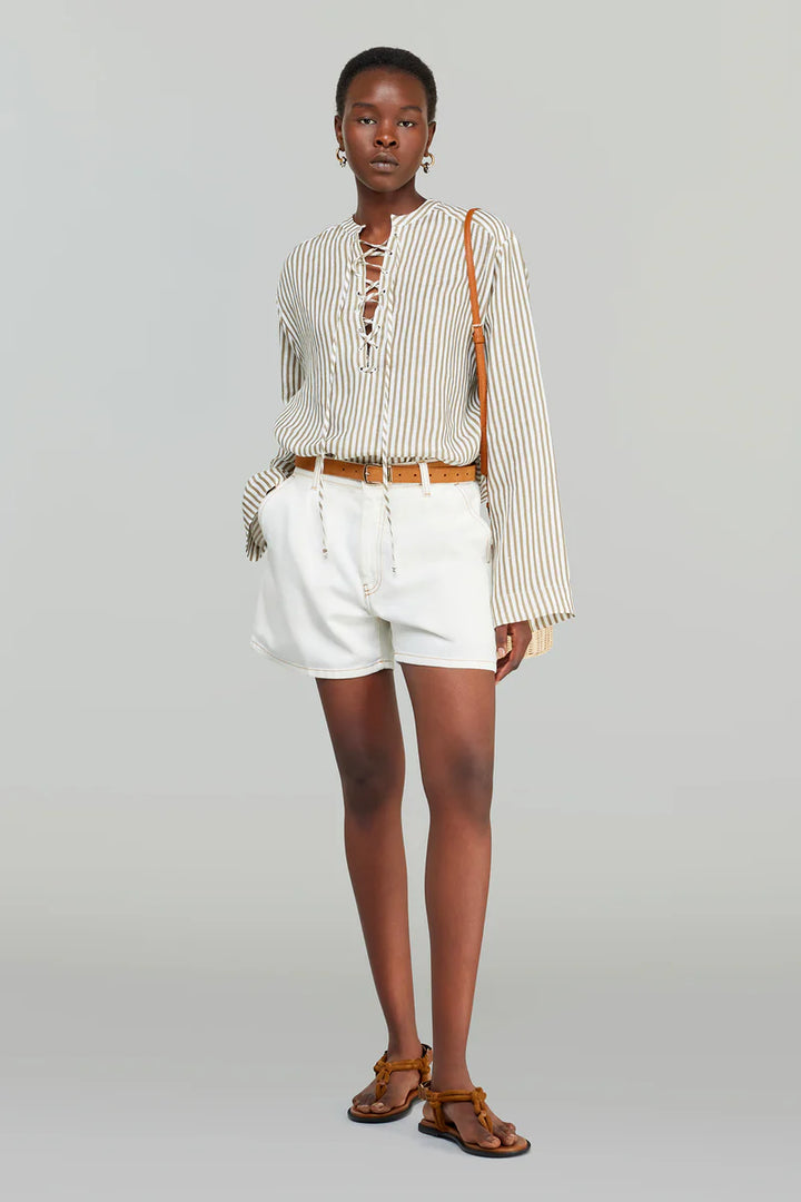 BLUSA RISCA BEGE SEMICOUTURE