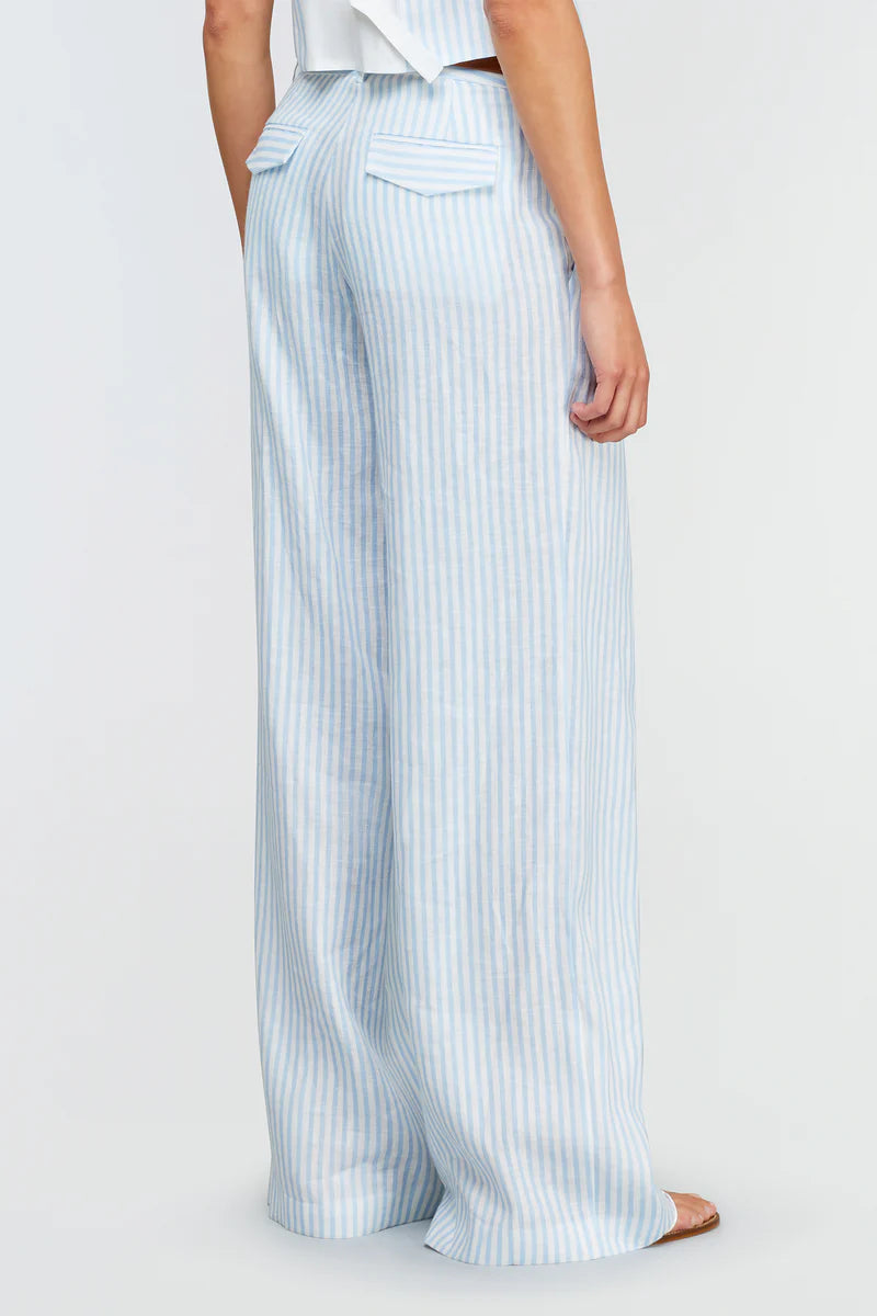 PANTALONA COM RISCA AZUL SEMICOUTURE