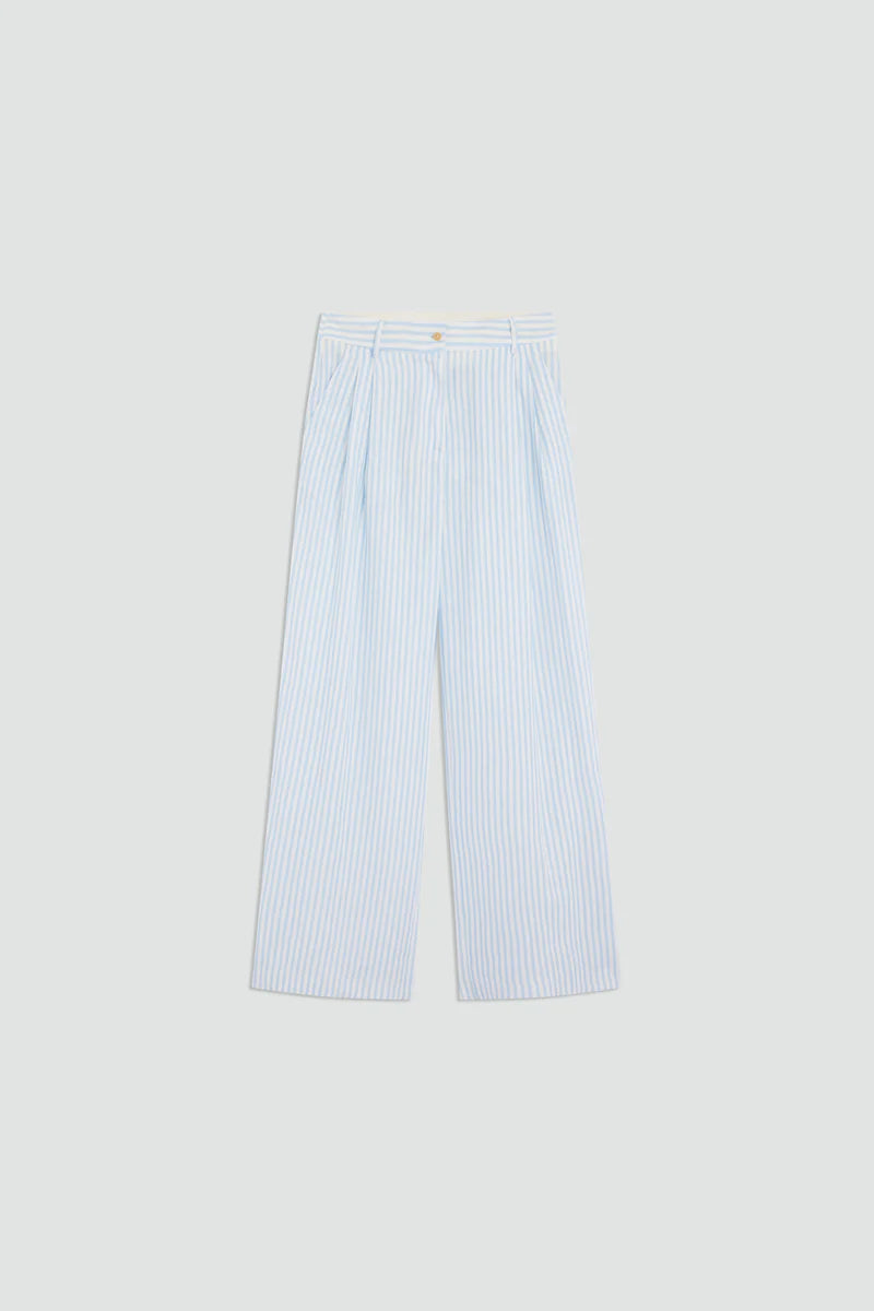 PANTALONA COM RISCA AZUL SEMICOUTURE