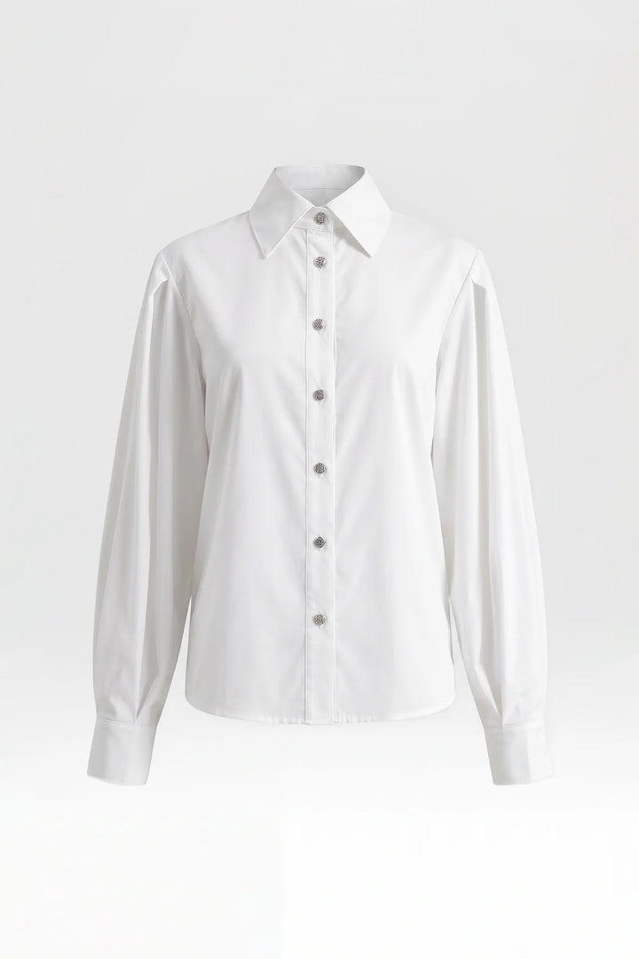 CAMISA BRANCA COM BOTÕES JOIA SAHOCO