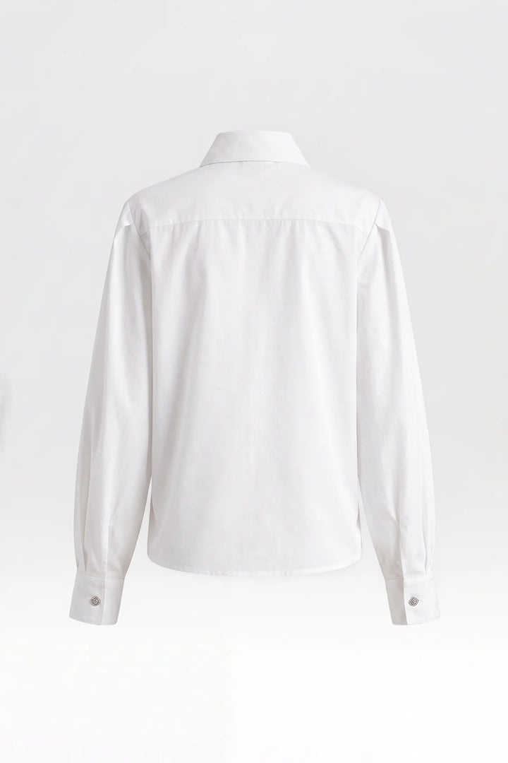 CAMISA BRANCA COM BOTÕES JOIA SAHOCO