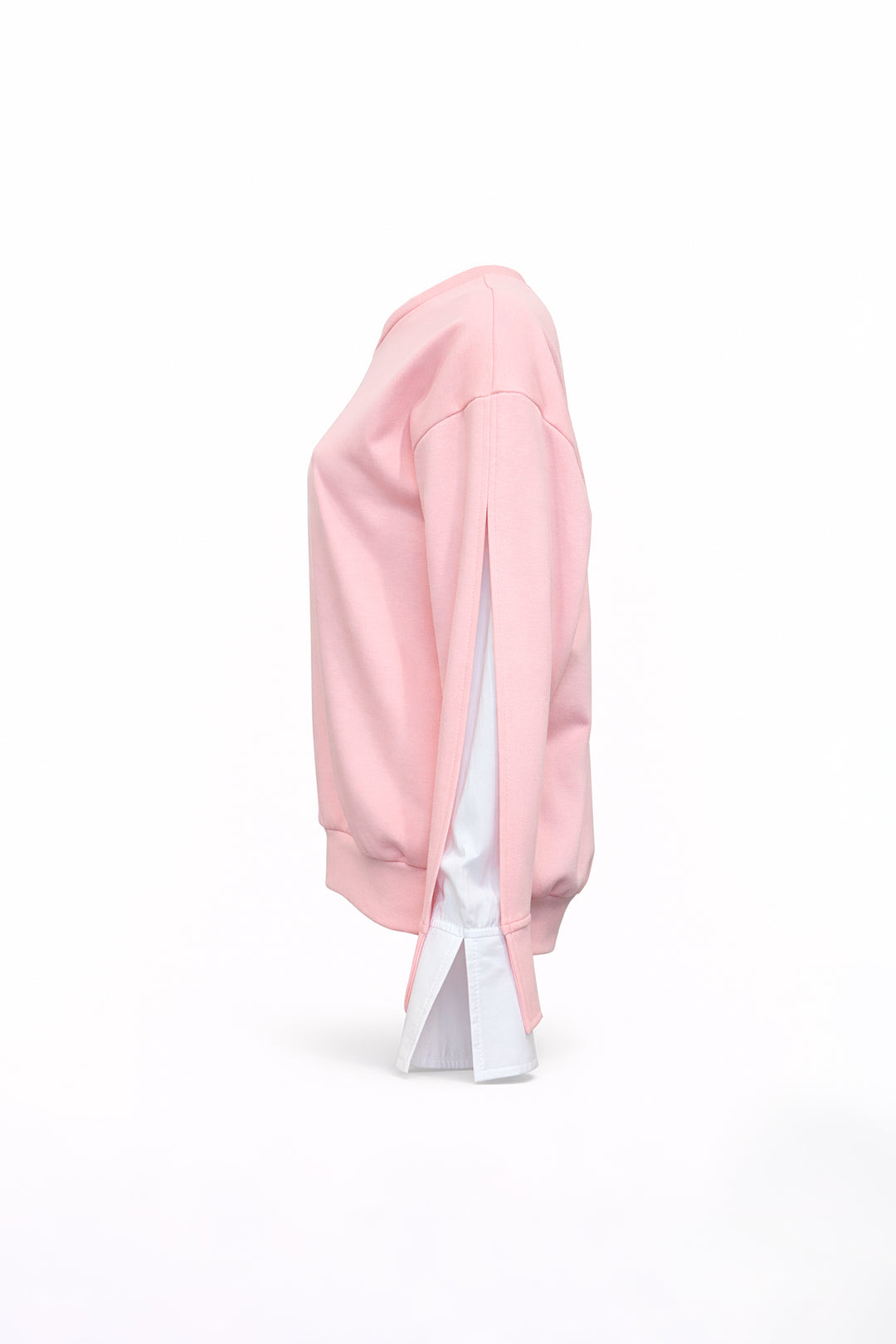 CAMISOLA ROSA COM ENCAIXE NA MANGA SAHOCO