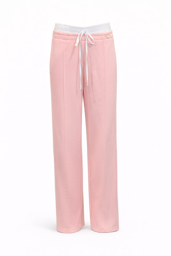 CALÇA ROSA COM ENCAIXE SAHOCO