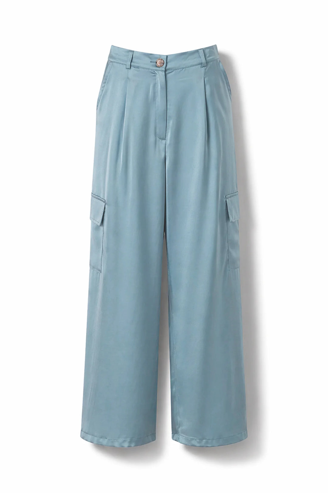 CALÇA AZUL COM BOLSOS CARGO SAHOCO