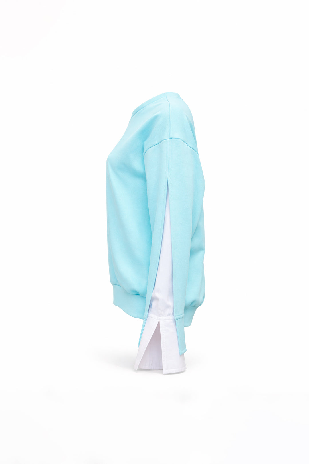 CAMISOLA AZUL COM ENCAIXE NA MANGA SAHOCO