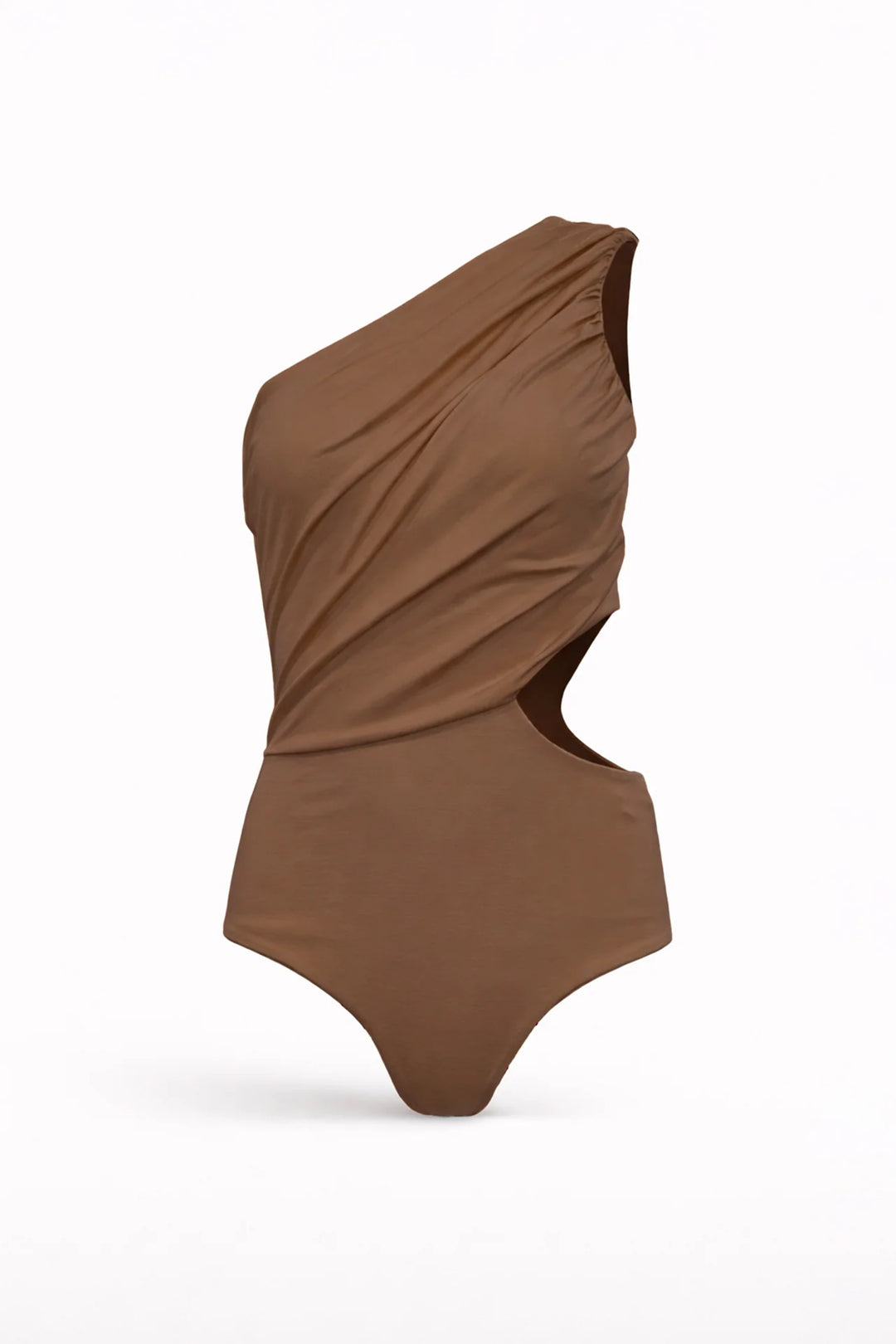 BODY CACAU DRAPEADO COM ABERTURA LATERAL SAHOCO