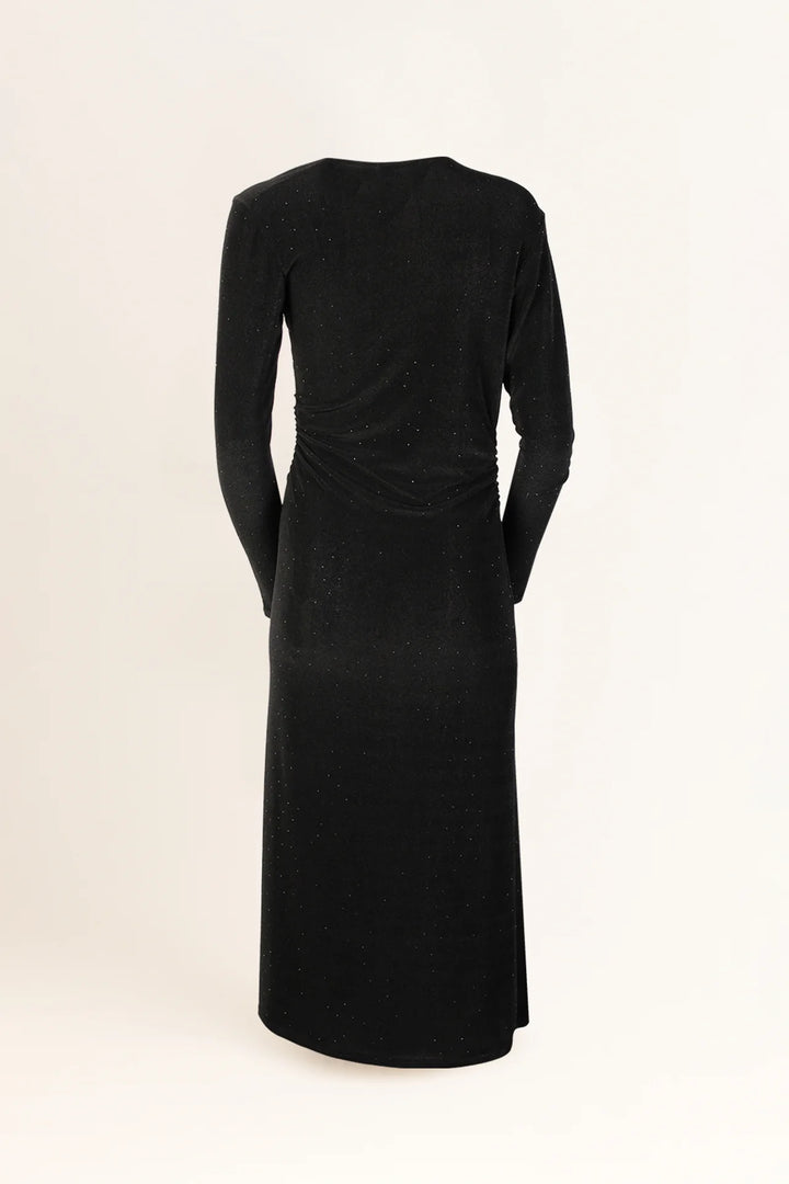 VESTIDO ASSIMÉTRICO COM MICROBRILHOS SAHOCO