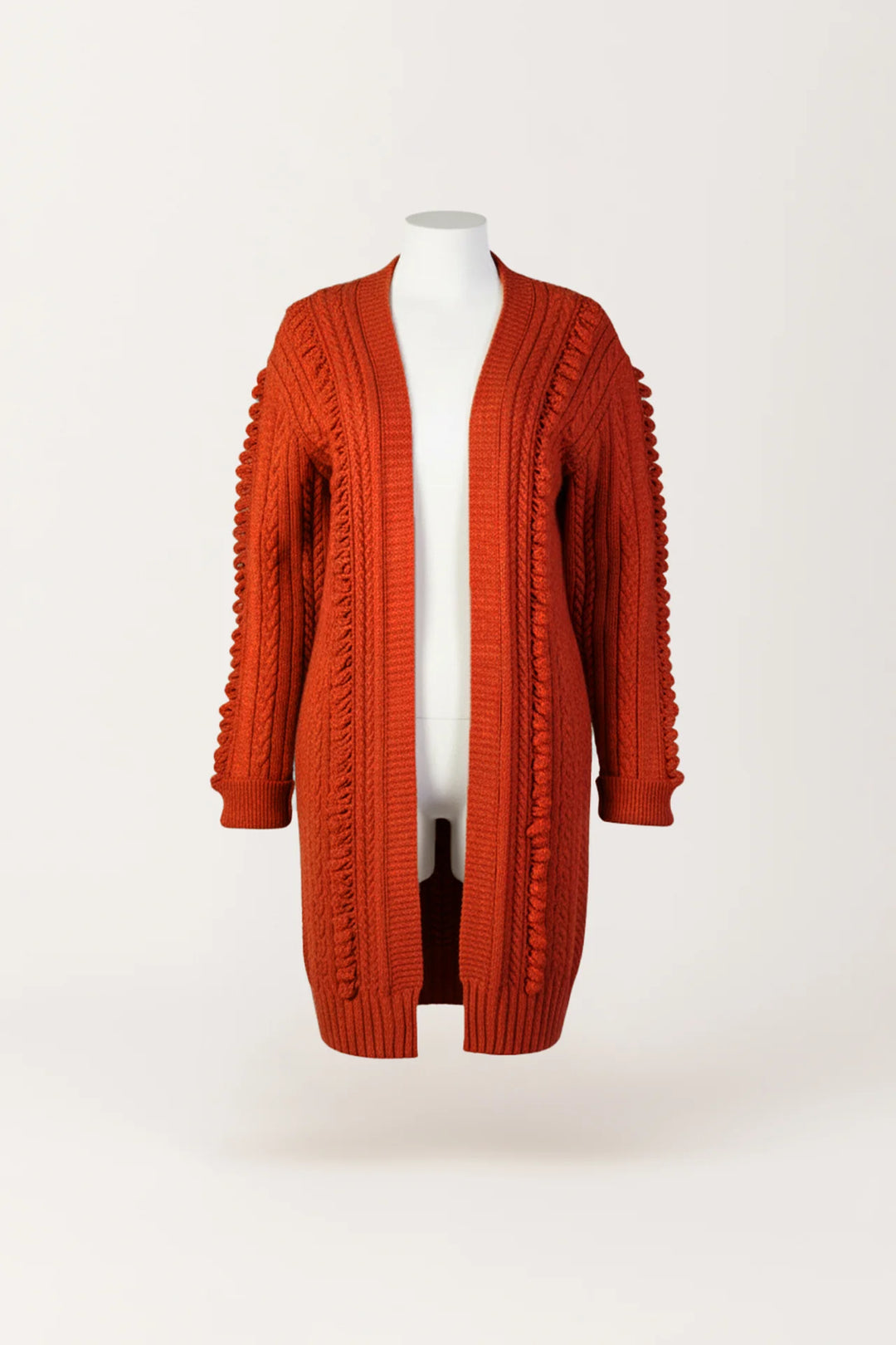CARDIGAN EM TRICÔ TELHA SAHOCO