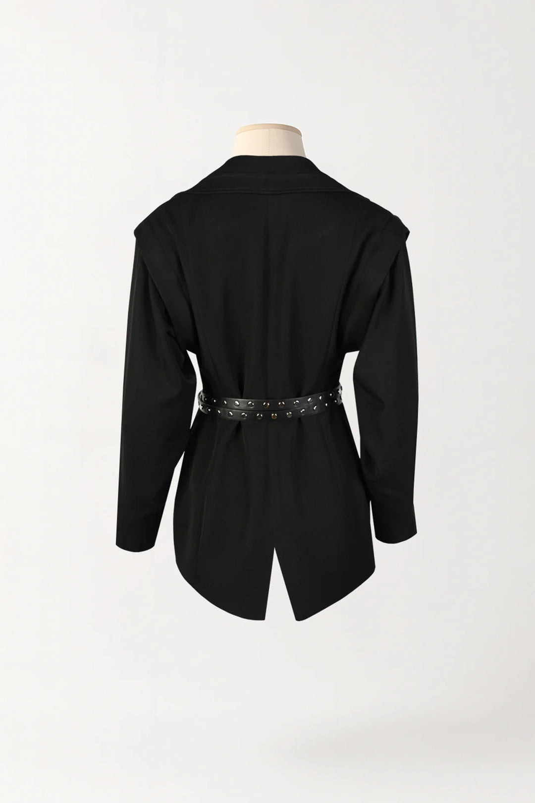 BLAZER PRETO ESTRUTURADO COM CINTO SAHOCO