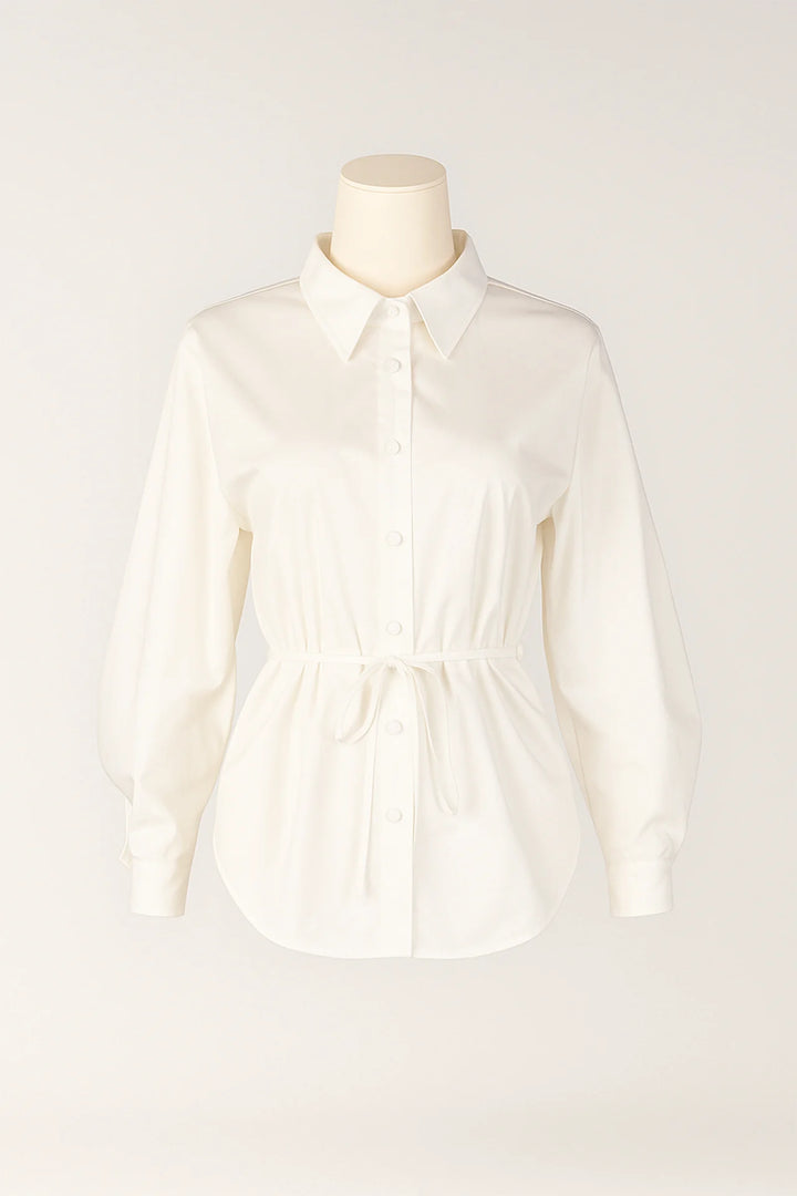 CAMISA BRANCA COM CORDÕES SAHOCO