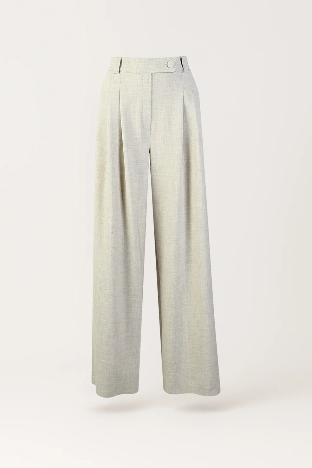 CALÇA CINTURA SUBIDA PINÇAS CINZENTO SAHOCO