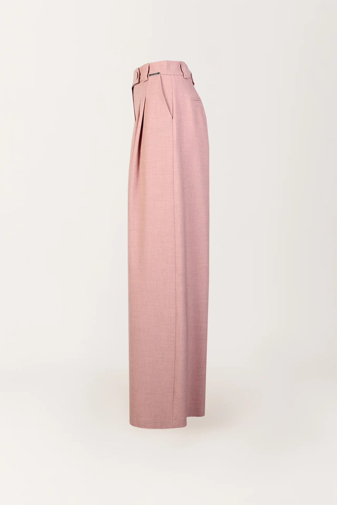 CALÇA CINTURA SUBIDA PINÇAS ROSA SAHOCO