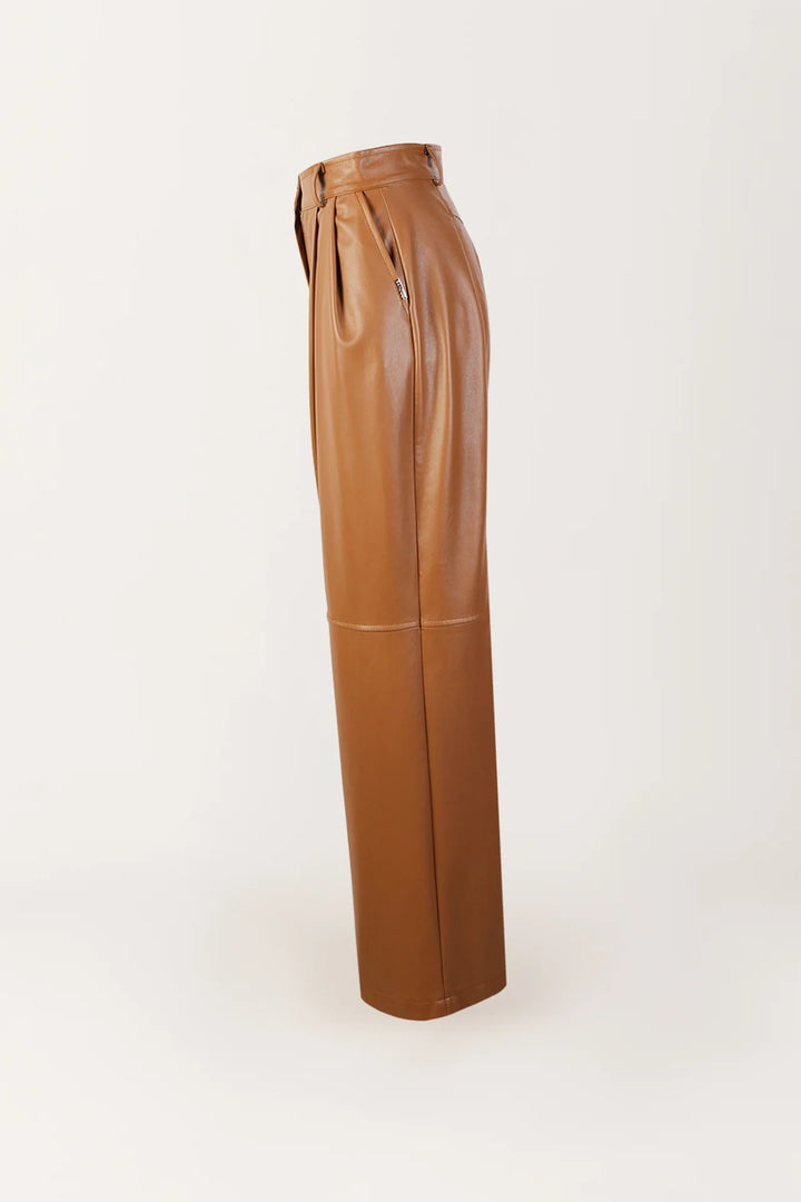 CALÇA DE ECOPELE CASTANHO SAHOCO