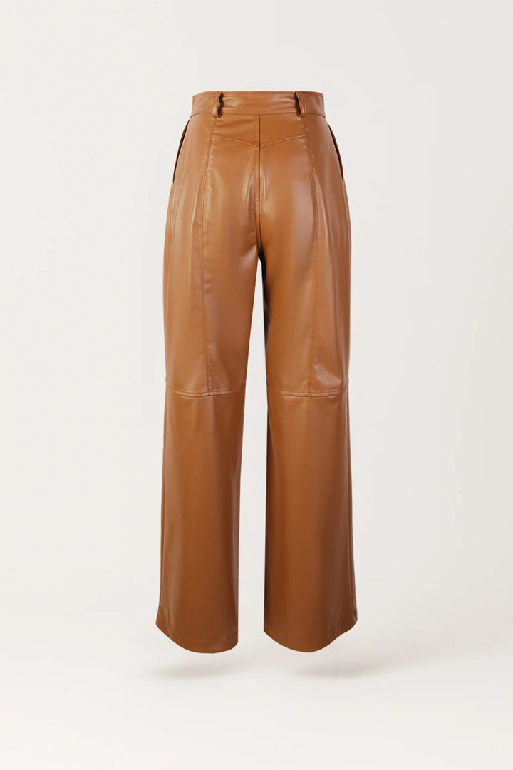 CALÇA DE ECOPELE CASTANHO SAHOCO