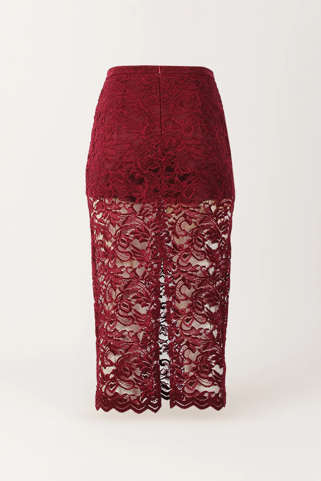 SAIA MIDI DE RENDA BORDEAUX SAHOCO