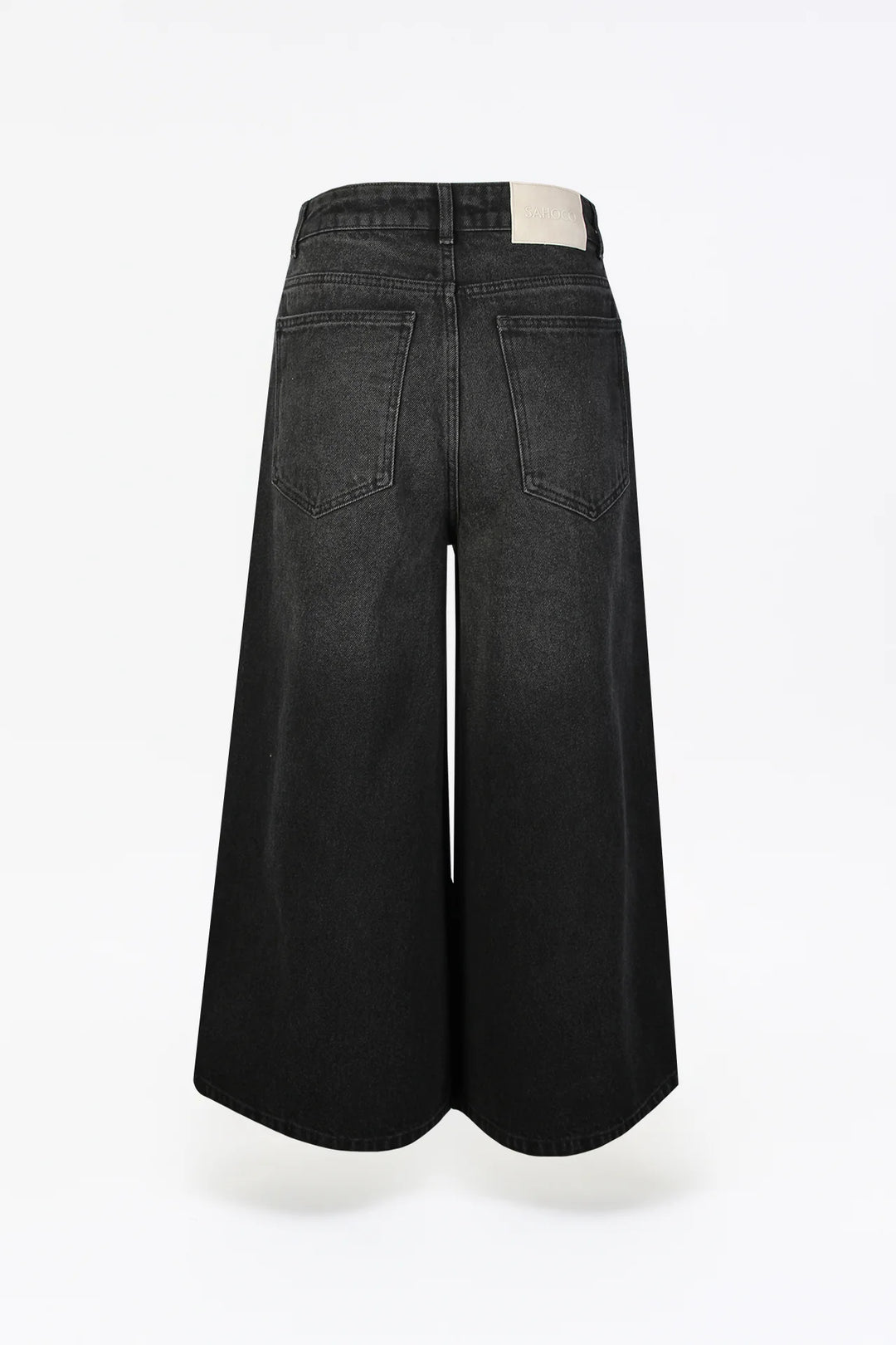JEANS CULOTTE CINZA CINTURA SUBIDA SAHOCO