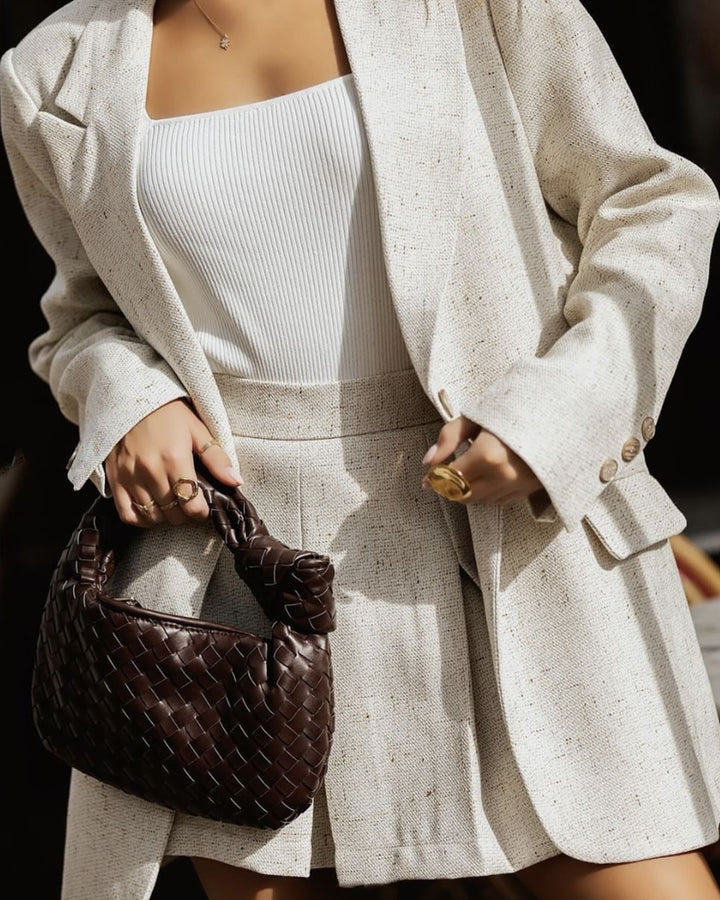 BLAZER BEGE OVERSIZED ESTRUTURADO GOA GOA