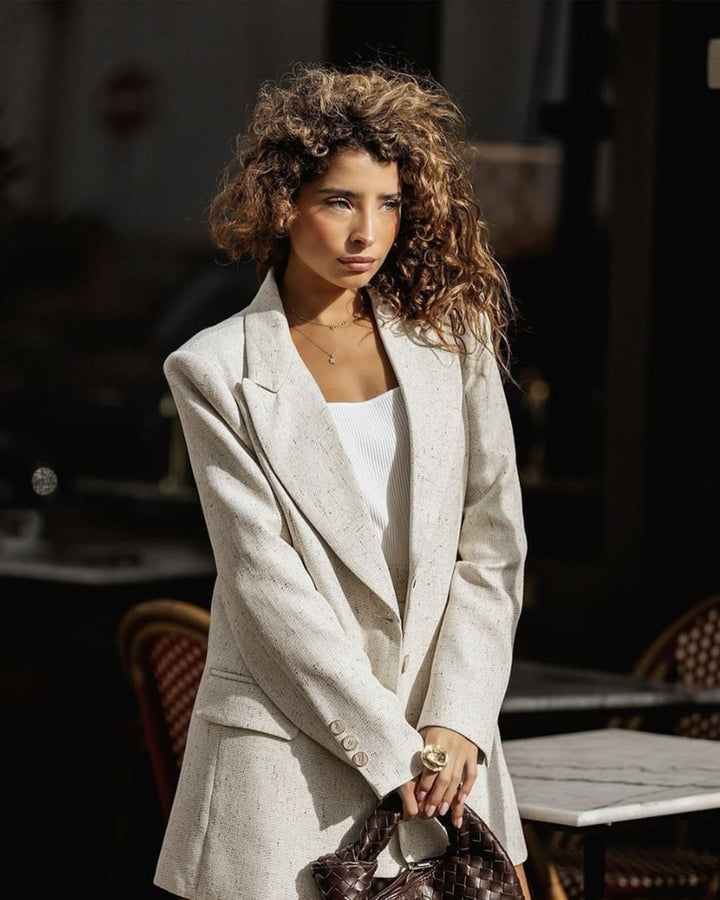 BLAZER BEGE OVERSIZED ESTRUTURADO GOA GOA