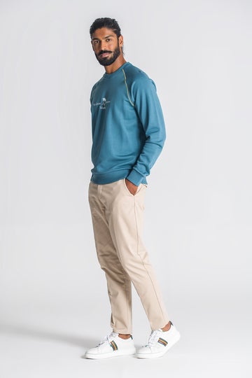 SWEATSHIRT AZUL DAVID JEF