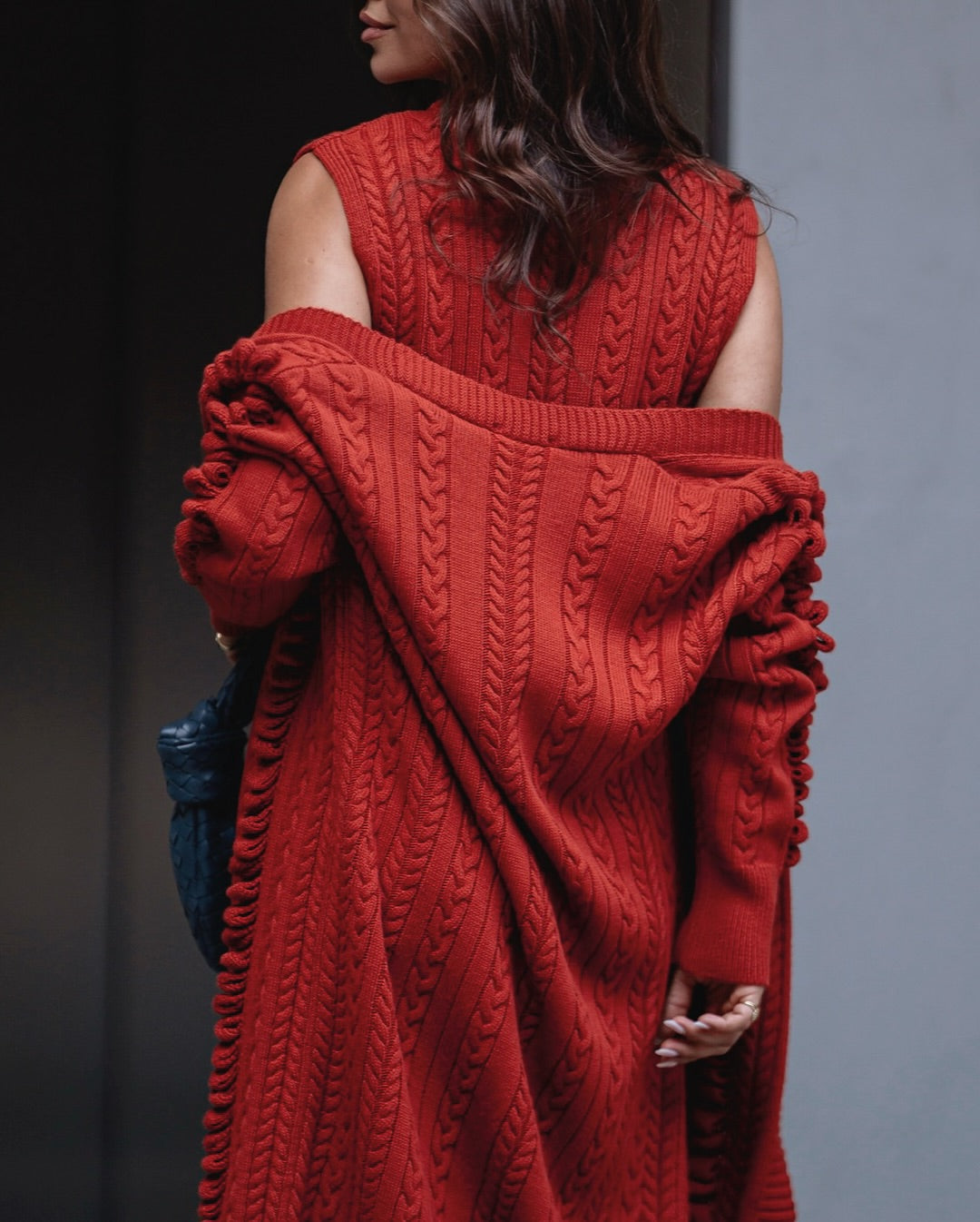 CARDIGAN EM TRICÔ TELHA SAHOCO