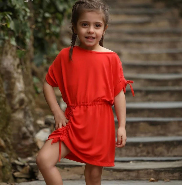 VESTIDO SULTÃO VERMELHO MISS YOU KIDS