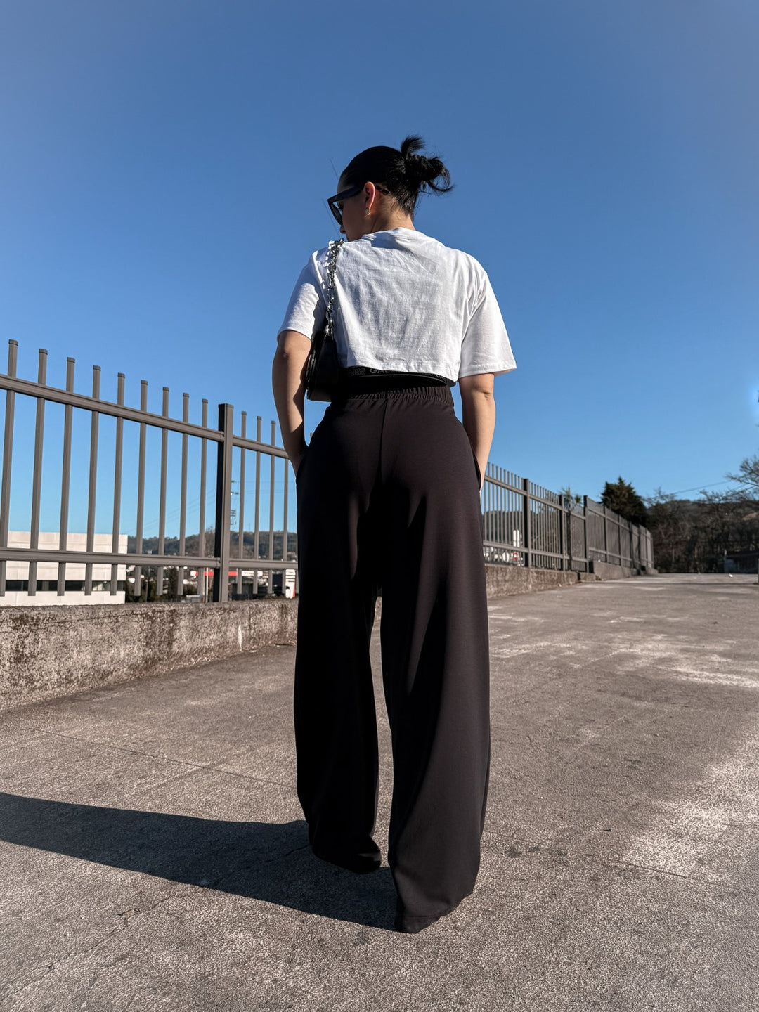 CALÇA PANTALONA SPORT PRETA GAELLE PARIS