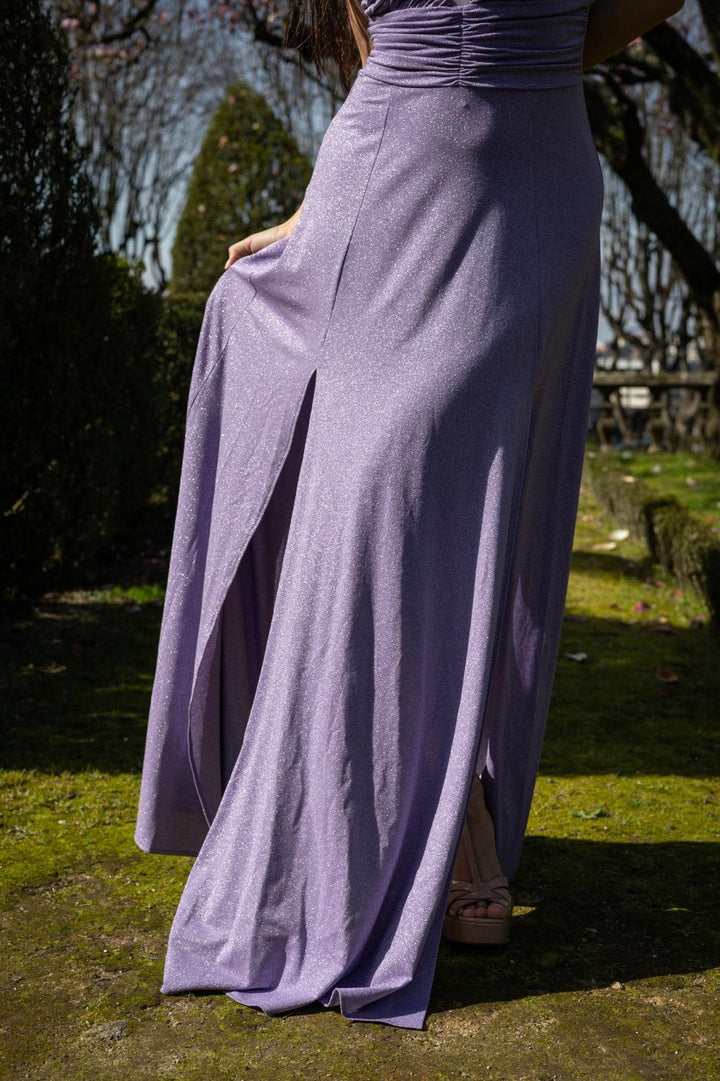 VESTIDO LAVANDA EM LUREX RINASCIMENTO