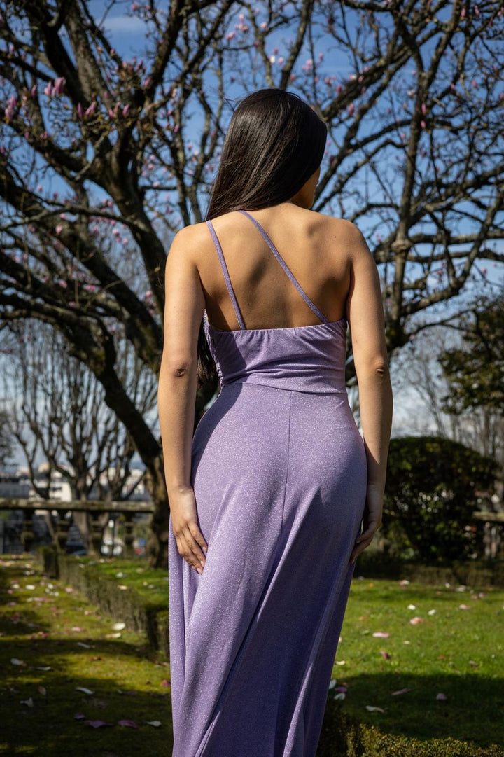 VESTIDO LAVANDA EM LUREX RINASCIMENTO