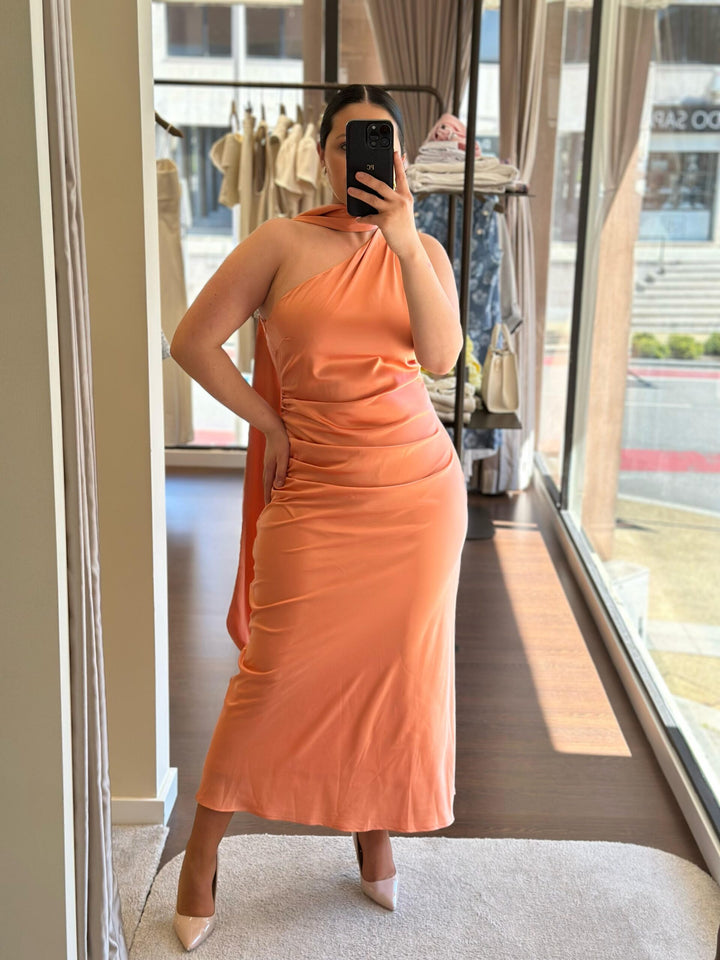 VESTIDO COMPRIDO CORAL PONTO CHIC