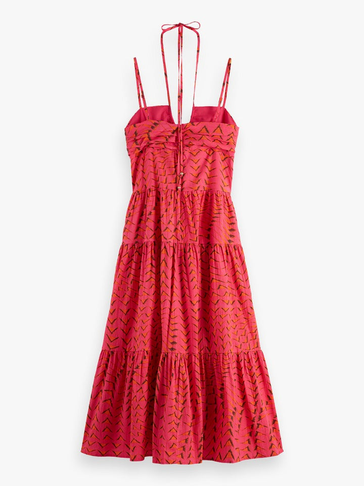 VESTIDO MDI COM PADRÃO SCOTCH &amp; SODA