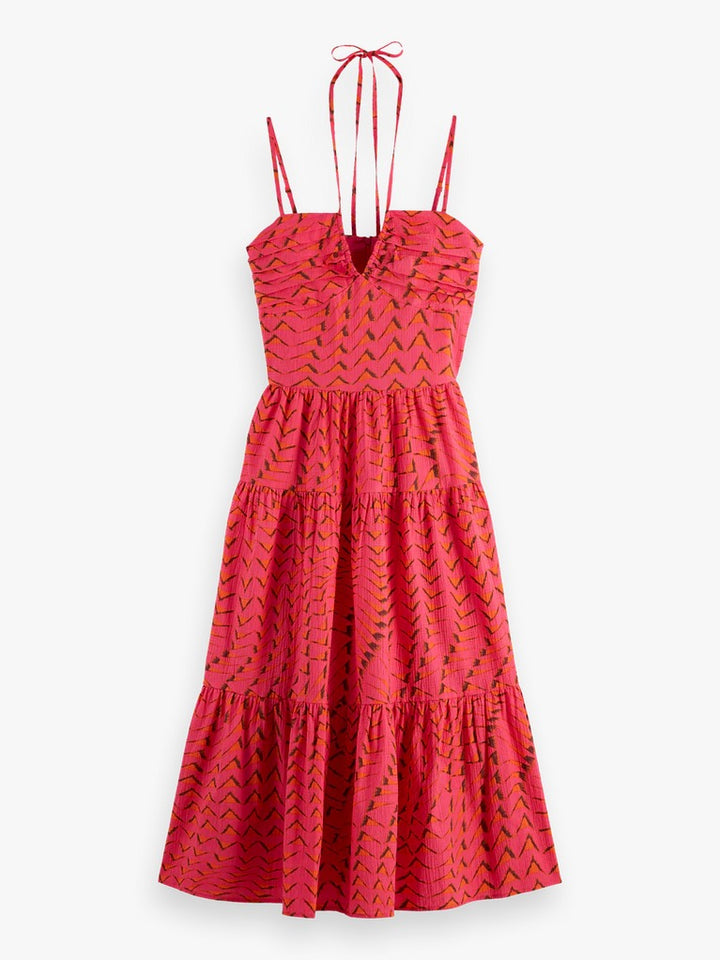 VESTIDO MDI COM PADRÃO SCOTCH &amp; SODA