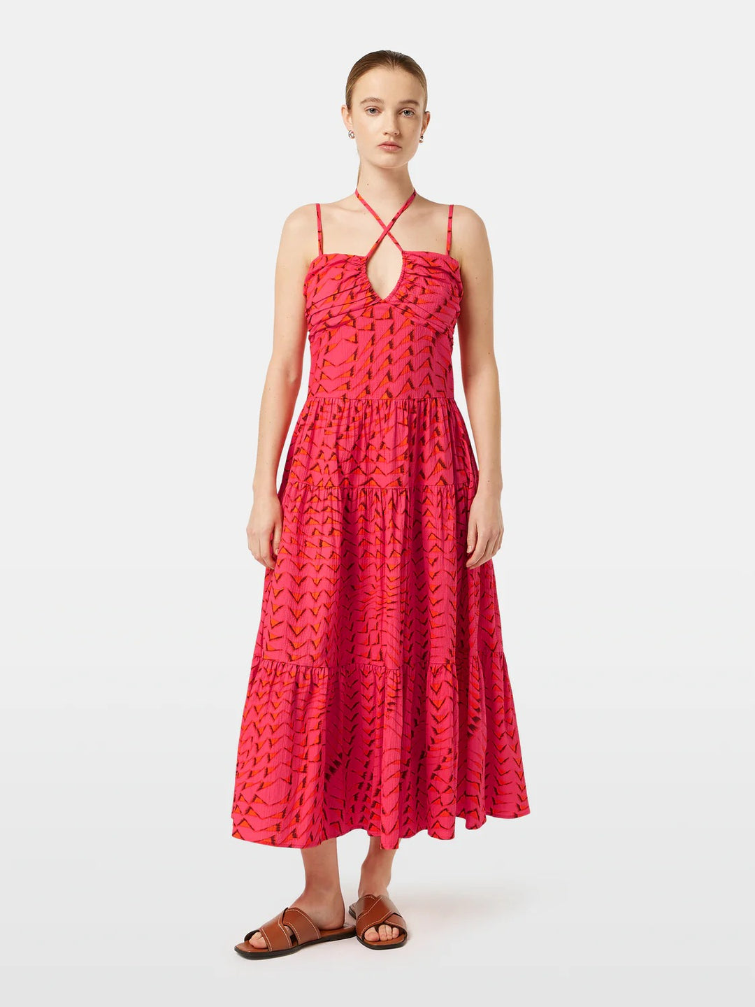 VESTIDO MDI COM PADRÃO SCOTCH &amp; SODA