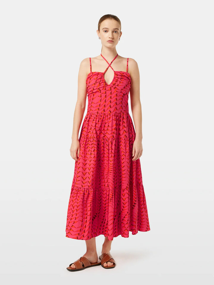 VESTIDO MDI COM PADRÃO SCOTCH &amp; SODA