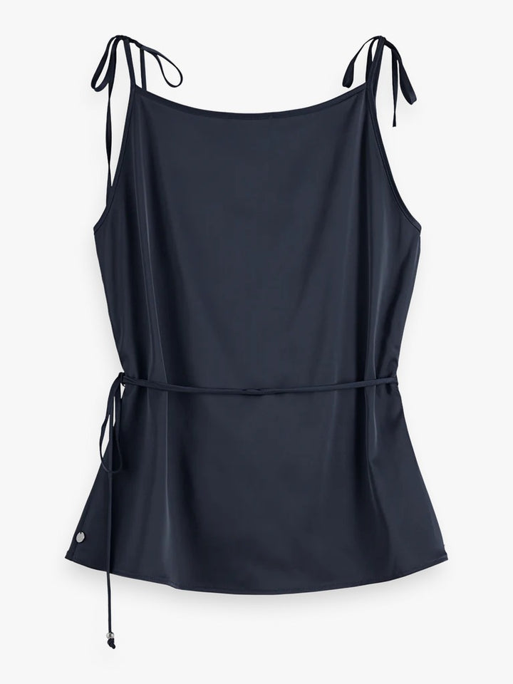 TOP PRETO CETIM SCOTCH &amp; SODA