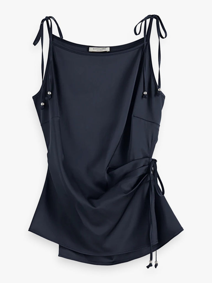TOP PRETO CETIM SCOTCH &amp; SODA