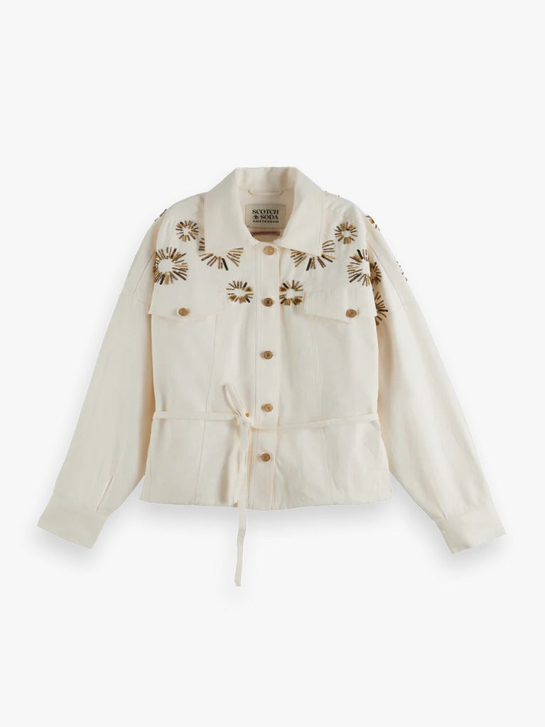 JAQUETA COM APLICAÇÕES SCOTCH &amp; SODA