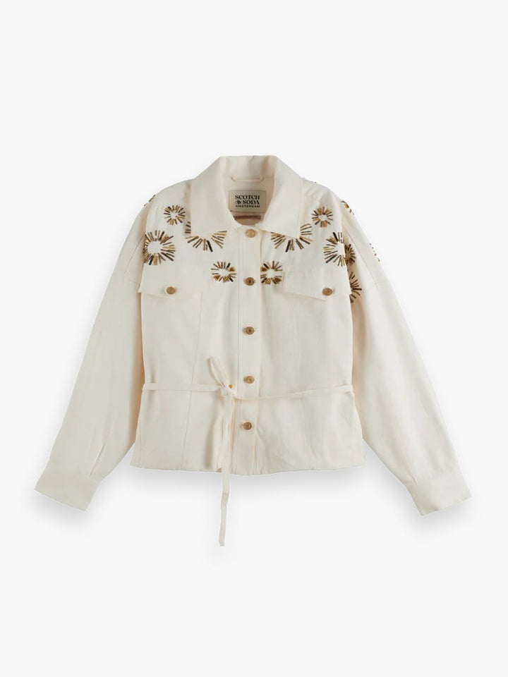 JAQUETA COM APLICAÇÕES SCOTCH &amp; SODA